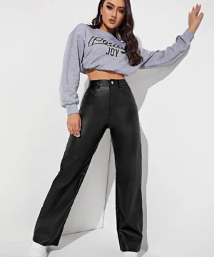 بنطلون جلد SHEIN