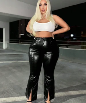 بنطلون جلد SHEIN