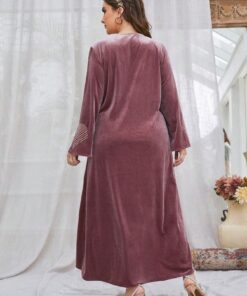 عبايه استقبال قطيفه SHEIN  من غير دلاايه - الصورة 4