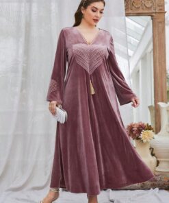 عبايه استقبال قطيفه SHEIN  من غير دلاايه - الصورة 1