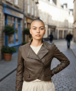 ⁦جاكيت جلد SHEIN⁩ - الصورة ⁦1⁩