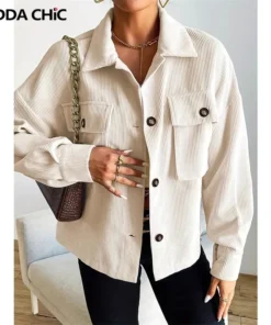 شميز قطيفه مضلع SHEIN - الصورة 2