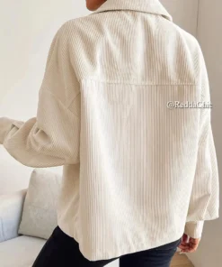 شميز قطيفه مضلع SHEIN - الصورة 4