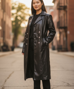 بالطو جلد SHEIN