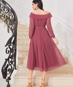 دريس سواريه بدون حزام SHEIN - الصورة 4