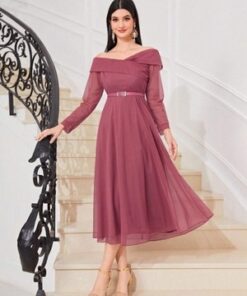 دريس سواريه بدون حزام SHEIN - الصورة 3