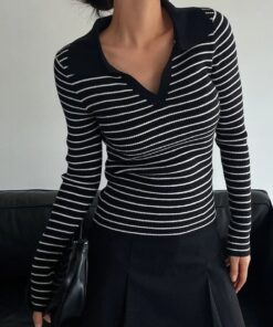 بلوفر تريكوSHEIN - الصورة 1