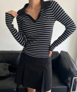 بلوفر تريكوSHEIN - الصورة 6